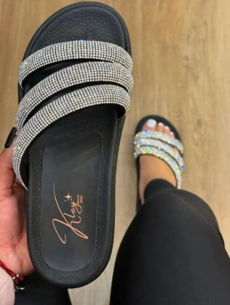 ✨ Sandalias Canoas para Mujer Negras + Cosmetiquera y Monedero GRATIS 🎁