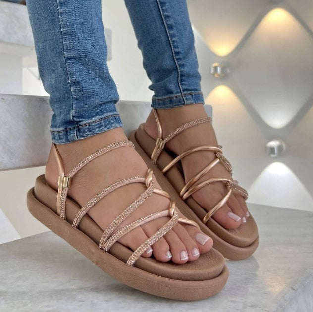 ✨ Sandalias Canoas para Mujer Café + Cosmetiquera y Monedero GRATIS 🎁